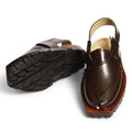 Handmade Brown Norozi Chappal with Double Tyre Sole –464800