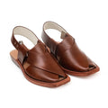 Handmade Mustard Norozi Leather Chappal with Leather Sole –464800