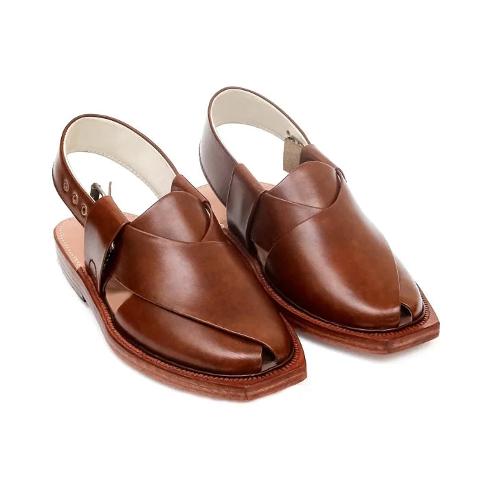 Mustard Leather Norozi Chappal With Leather Sole –464800