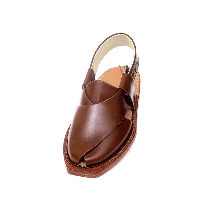 Mustard Leather Norozi Chappal With Leather Sole –464800