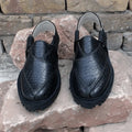 Envy Black Printed Leather Quetta Norozi Chappal –464800