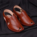 Hand Crafted Mustard Shine Quetta Norozi Chappal –464800