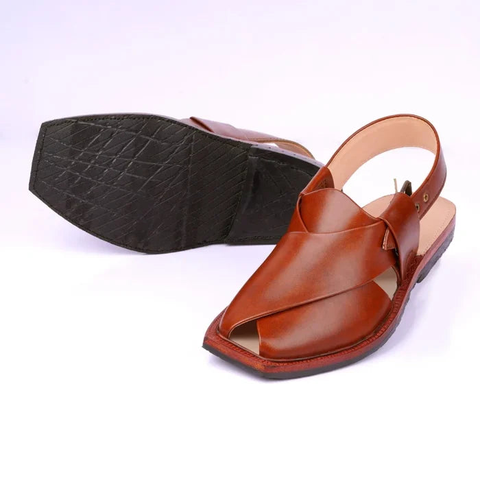 Hand Crafted Mustard Shine Quetta Norozi Chappal –464800