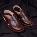 Handmade Brown Quetta Norozi Leather Chappal –464800