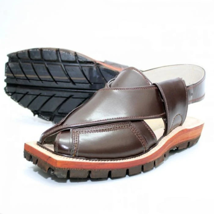 China Cut Brown Quetta Norozi Chappal –464800
